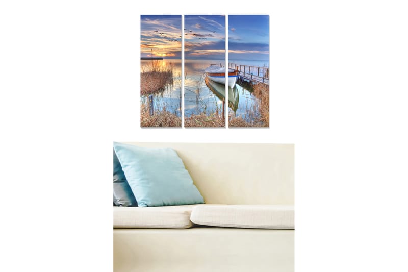 Fototapet Scenic 3 stk Flerfarvet - 22x05 cm - Boligtilbehør - Billeder & kunst - Billeder på lærred