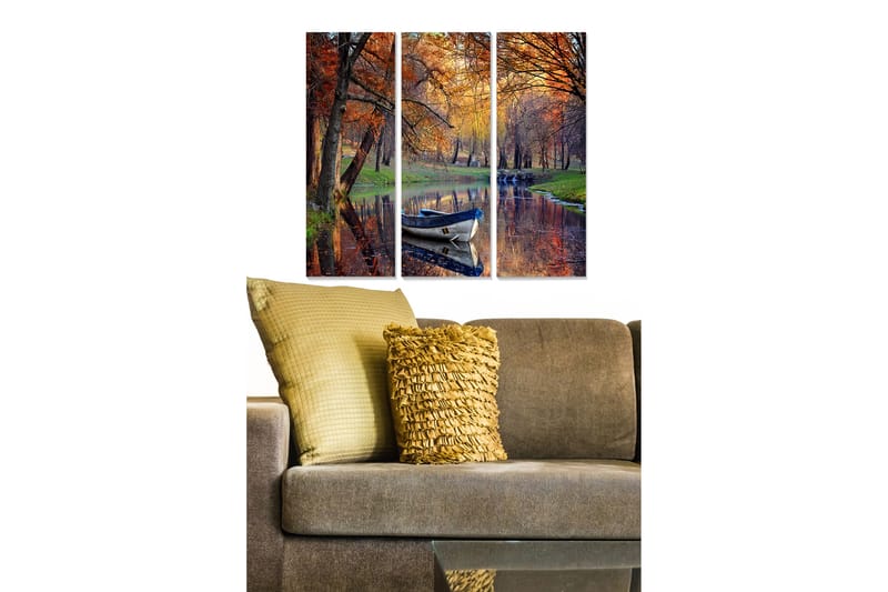 Fototapet Scenic 3 stk Flerfarvet - 22x05 cm - Boligtilbehør - Billeder & kunst - Billeder på lærred