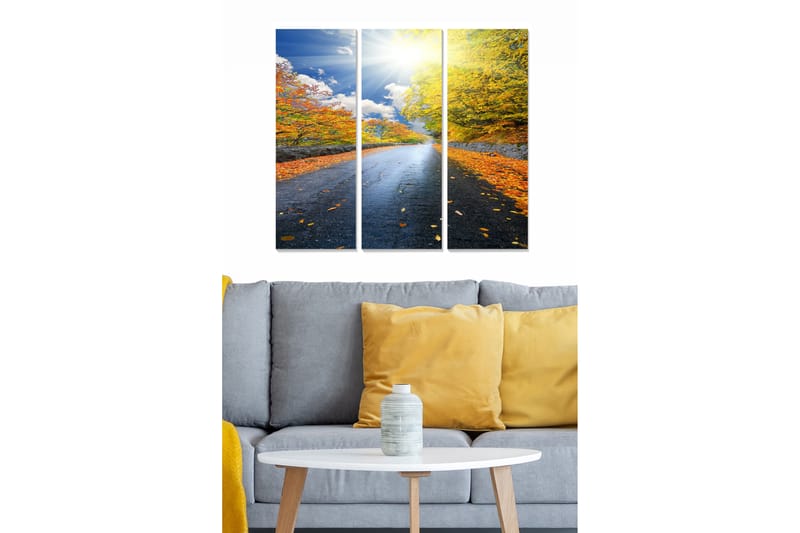 Fototapet Scenic 3 stk Flerfarvet - 22x05 cm - Boligtilbehør - Billeder & kunst - Billeder på lærred