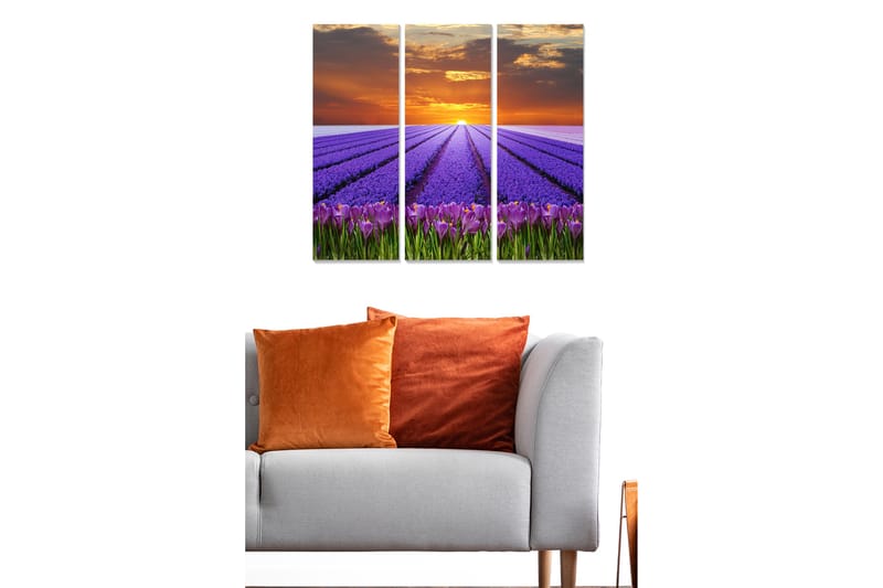 Fototapet Scenic 3 stk Flerfarvet - 22x05 cm - Boligtilbehør - Billeder & kunst - Billeder på lærred