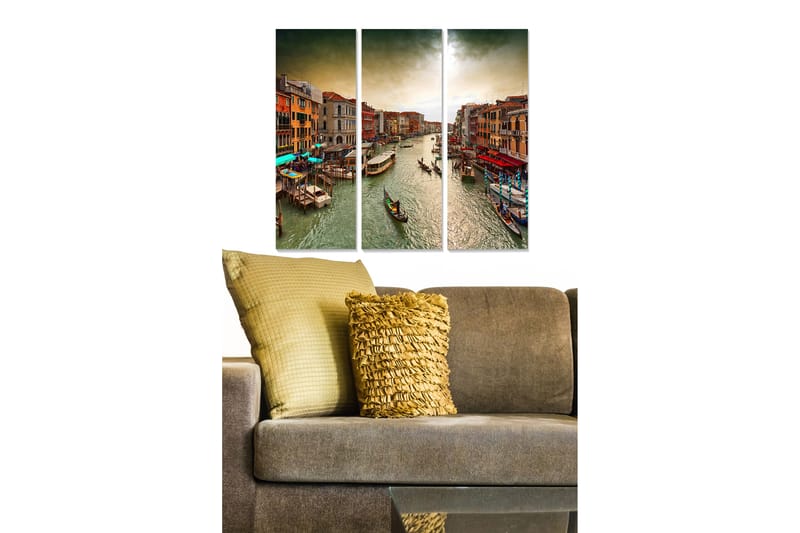 Fototapet Scenic 3 stk Flerfarvet - 22x05 cm - Boligtilbehør - Billeder & kunst - Billeder på lærred