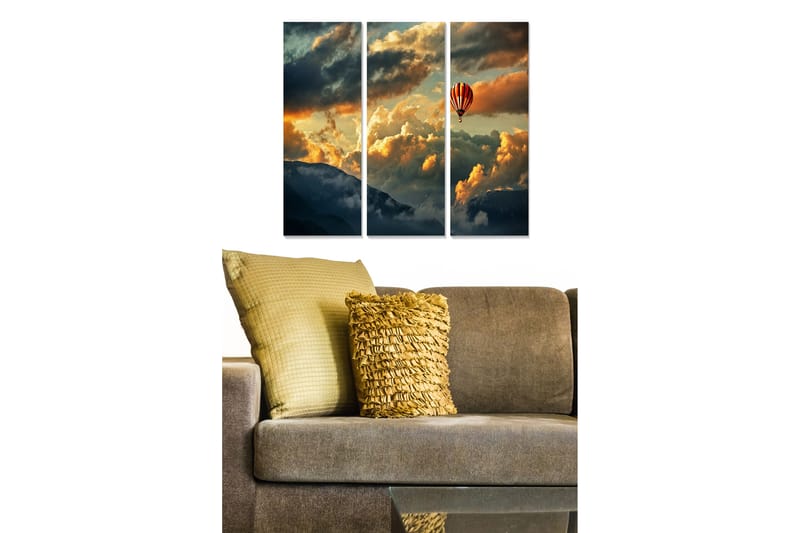Fototapet Scenic 3 stk Flerfarvet - 22x05 cm - Boligtilbehør - Billeder & kunst - Billeder på lærred