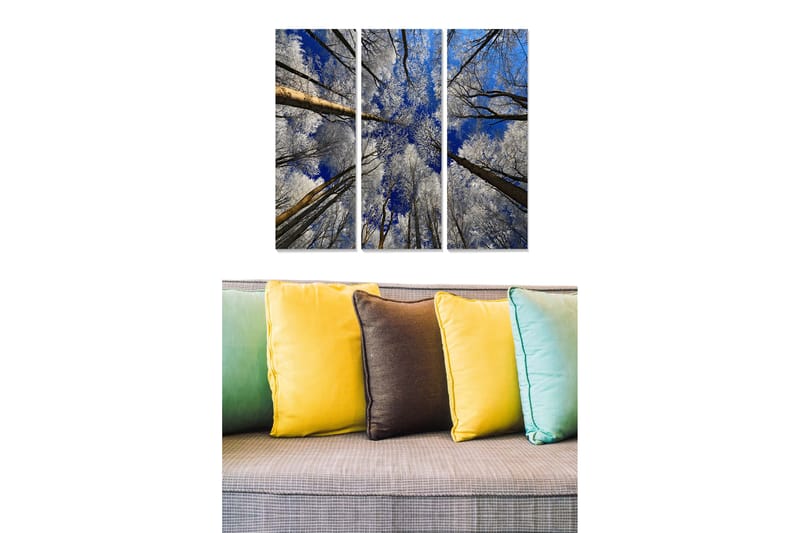Fototapet Scenic 3 stk Flerfarvet - 22x05 cm - Boligtilbehør - Billeder & kunst - Billeder på lærred