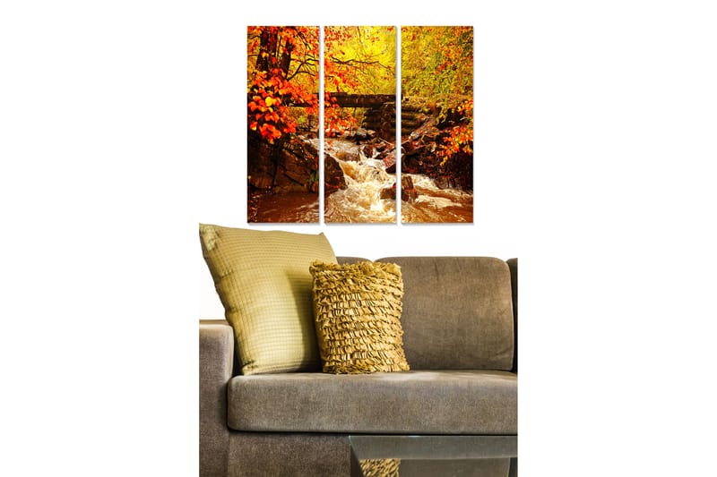 Fototapet Scenic 3 stk Flerfarvet - 22x05 cm - Boligtilbehør - Billeder & kunst - Billeder på lærred