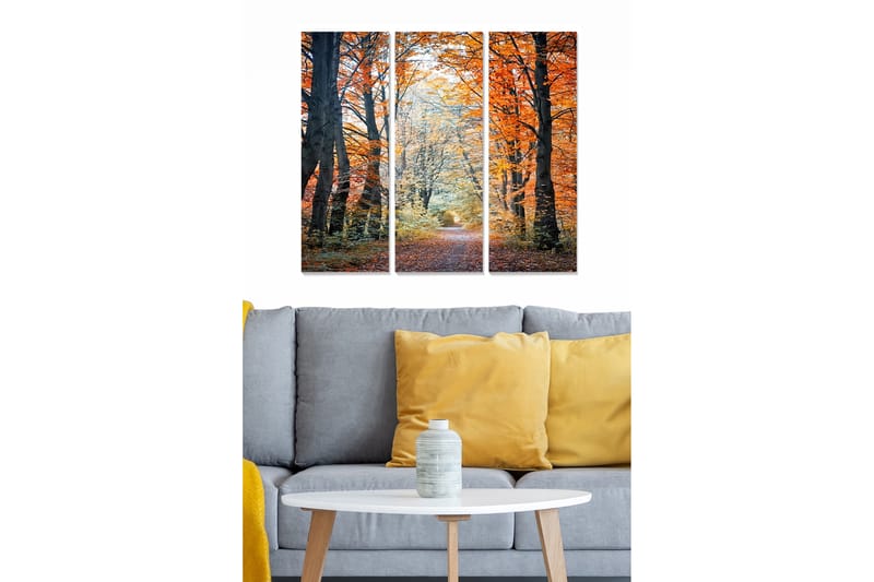 Fototapet Scenic 3 stk Flerfarvet - 22x05 cm - Boligtilbehør - Billeder & kunst - Billeder på lærred