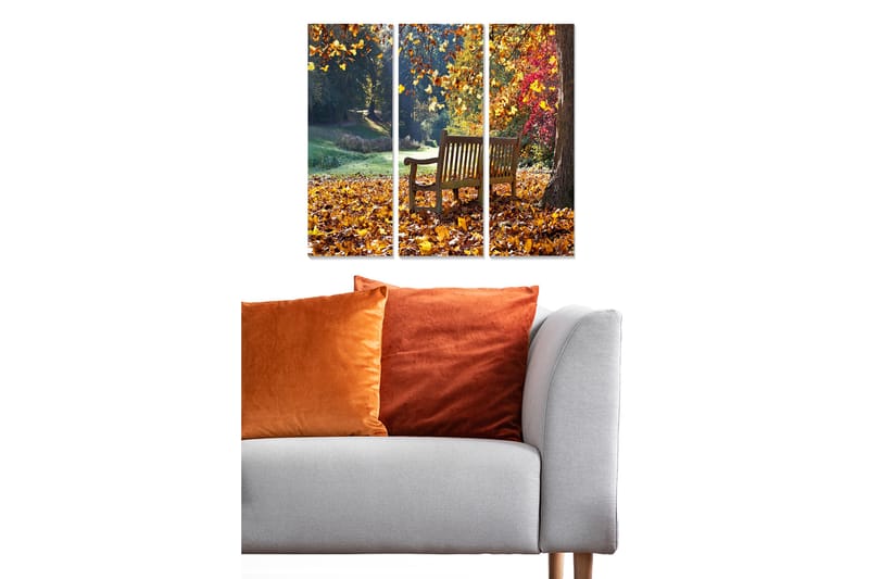 Fototapet Scenic 3 stk Flerfarvet - 22x05 cm - Boligtilbehør - Billeder & kunst - Billeder på lærred