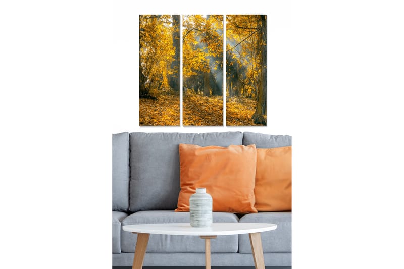 Fototapet Scenic 3 stk Flerfarvet - 22x05 cm - Boligtilbehør - Billeder & kunst - Billeder på lærred