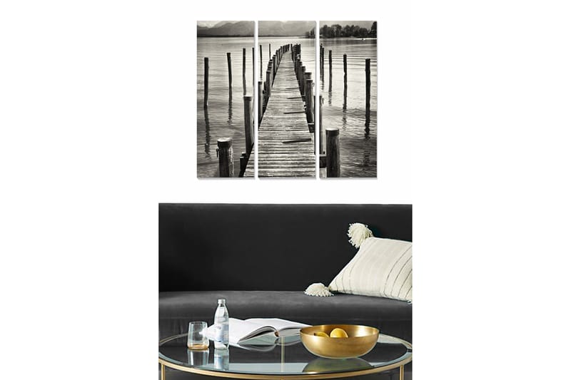 Fototapet Scenic 3 stk Flerfarvet - 22x05 cm - Boligtilbehør - Billeder & kunst - Billeder på lærred