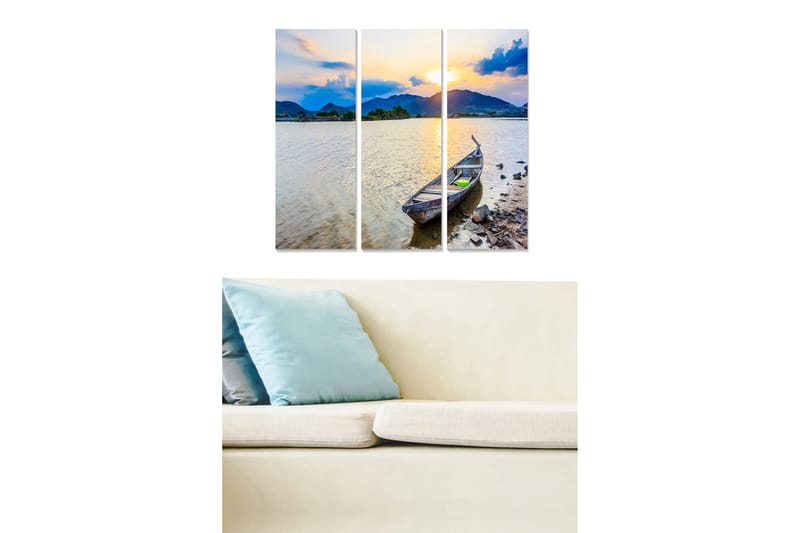Fototapet Scenic 3 stk Flerfarvet - 22x05 cm - Boligtilbehør - Billeder & kunst - Billeder på lærred