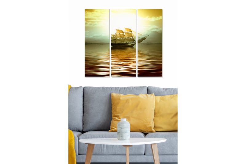 Fototapet Scenic 3 stk Flerfarvet - 22x05 cm - Boligtilbehør - Billeder & kunst - Billeder på lærred