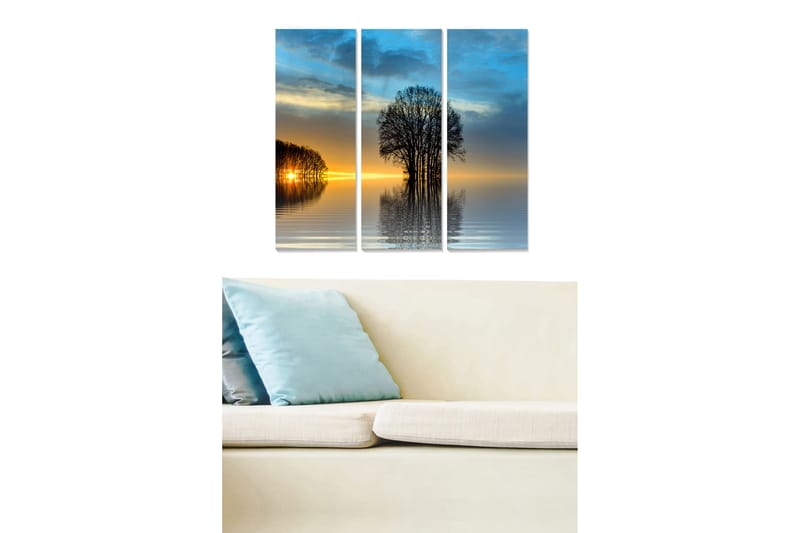 Fototapet Scenic 3 stk Flerfarvet - 22x05 cm - Boligtilbehør - Billeder & kunst - Billeder på lærred