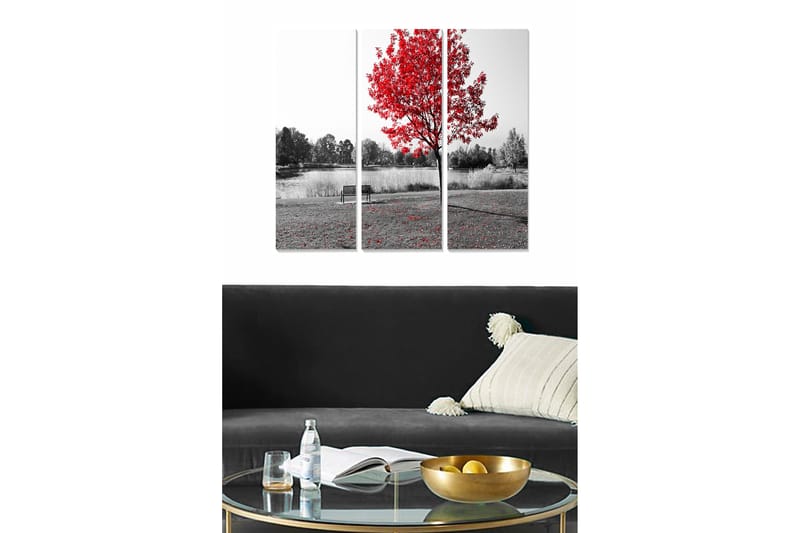 Fototapet Scenic 3 stk Flerfarvet - 22x05 cm - Boligtilbehør - Billeder & kunst - Billeder på lærred