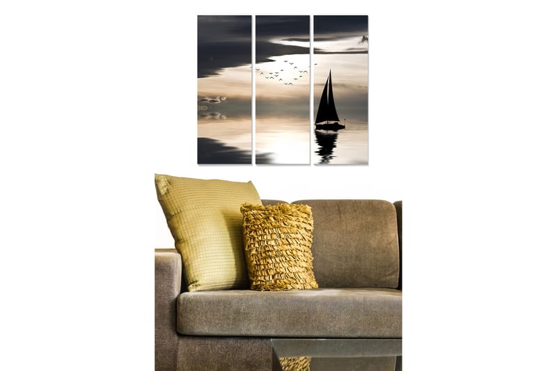 Fototapet Scenic 3 stk Flerfarvet - 22x05 cm - Boligtilbehør - Billeder & kunst - Billeder på lærred