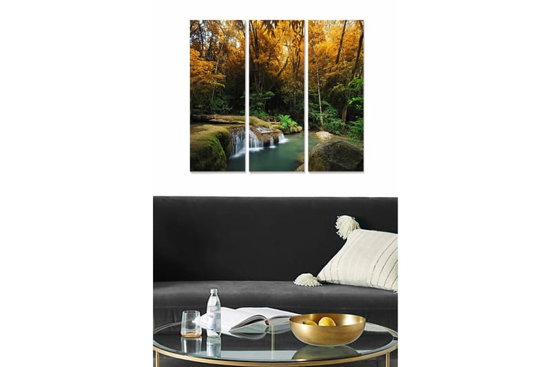 Fototapet Scenic 3 stk Flerfarvet, 22x05 cm