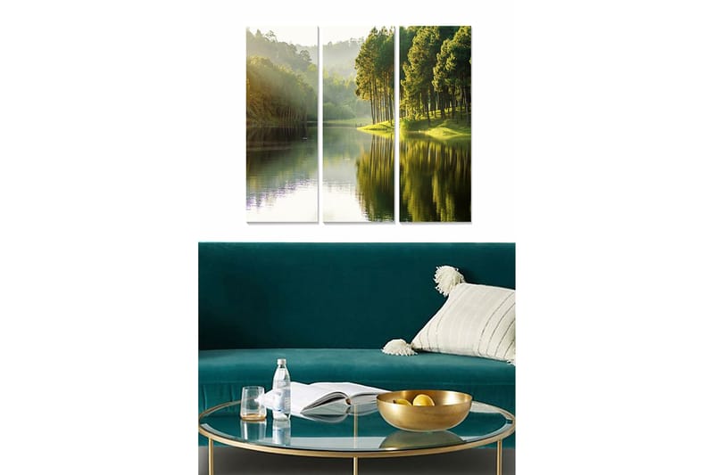 Fototapet Scenic 3 stk Flerfarvet, 22x05 cm