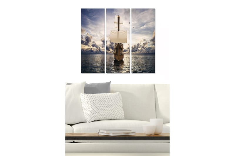 Fototapet Scenic 3 stk Flerfarvet, 22x05 cm