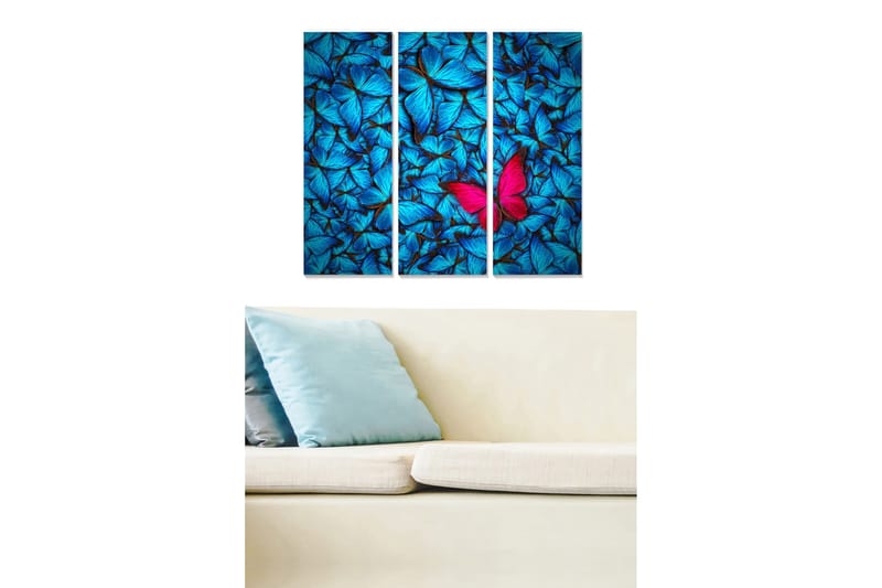 Fototapet Scenic 3 stk Flerfarvet, 22x05 cm