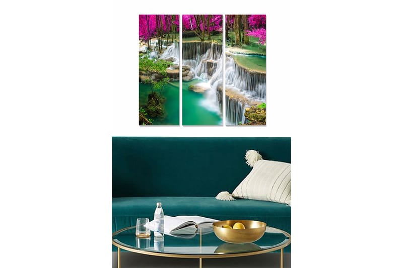 Fototapet Scenic 3 stk Flerfarvet, 22x05 cm