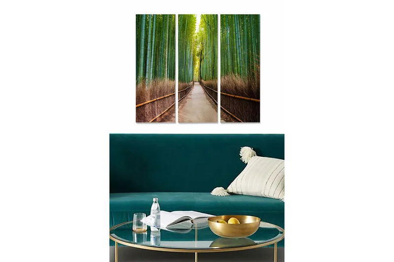 Fototapet Scenic 3 stk Flerfarvet, 22x05 cm