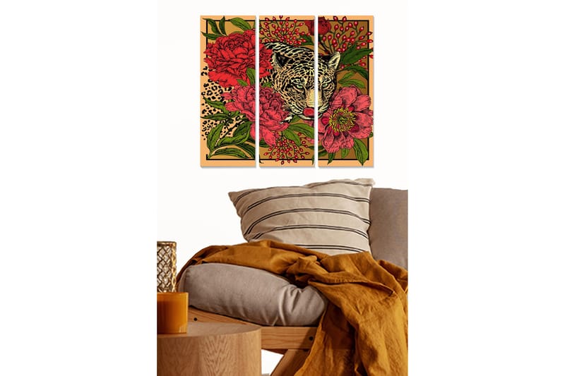 Fototapet Scenic 3 stk Flerfarvet, 22x05 cm