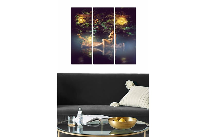 Fototapet Scenic 3 stk Flerfarvet, 22x05 cm