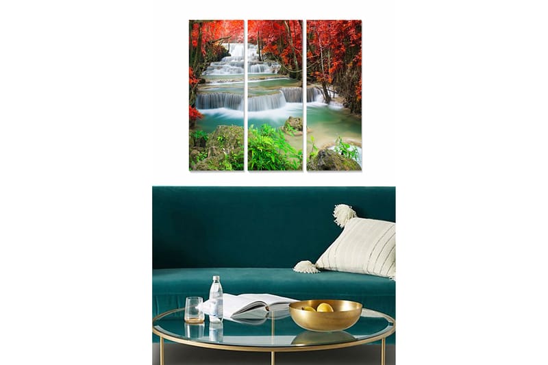 Fototapet Scenic 3 stk Flerfarvet, 22x05 cm