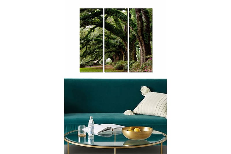 Fototapet Scenic 3 stk Flerfarvet, 22x05 cm