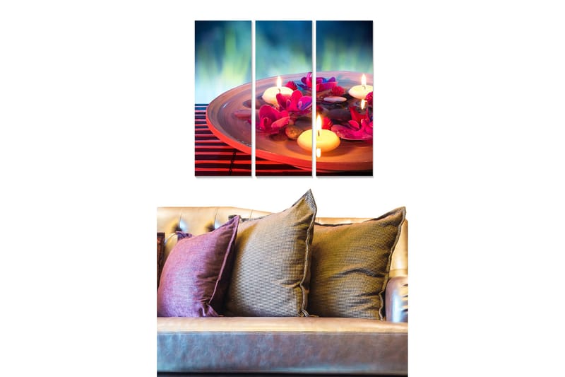 Fototapet Scenic 3 stk Flerfarvet, 22x05 cm