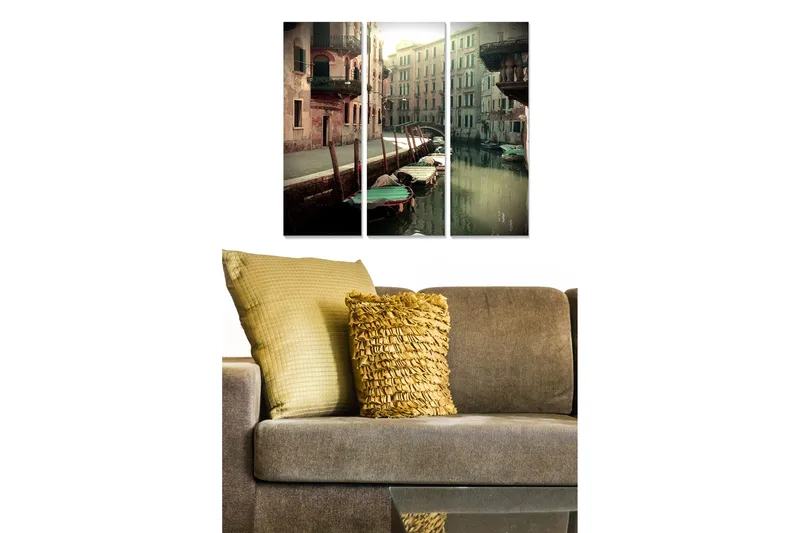 Fototapet Scenic 3 stk Flerfarvet, 22x05 cm