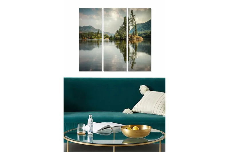 Fototapet Scenic 3 stk Flerfarvet, 22x05 cm