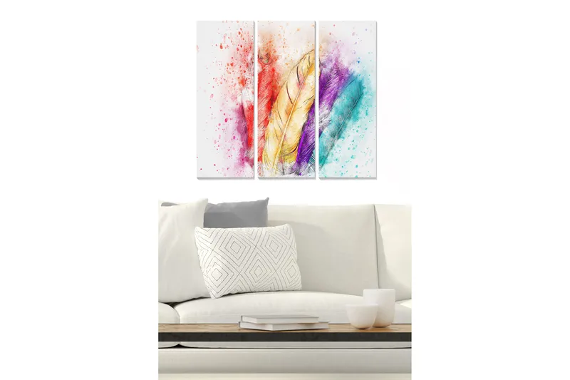 Fototapet Scenic 3 stk Flerfarvet, 22x05 cm