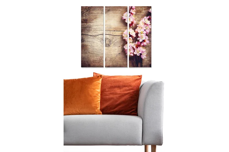 Fototapet Scenic 3 stk Flerfarvet, 22x05 cm