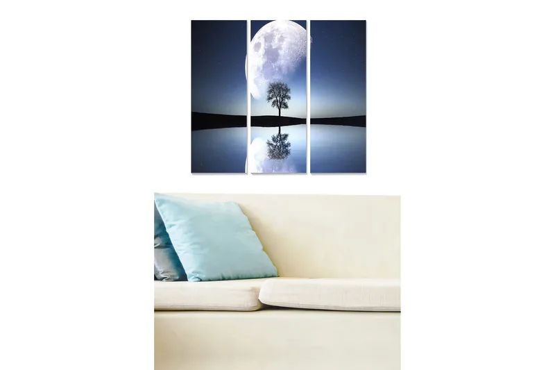 Fototapet Scenic 3 stk Flerfarvet, 22x05 cm