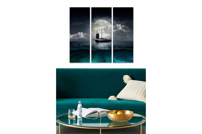 Fototapet Scenic 3 stk Flerfarvet, 22x05 cm