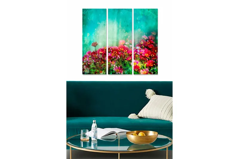 Fototapet Scenic 3 stk Flerfarvet, 22x05 cm