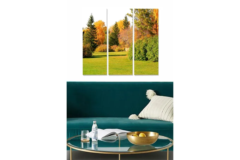 Fototapet Scenic 3 stk Flerfarvet, 22x05 cm