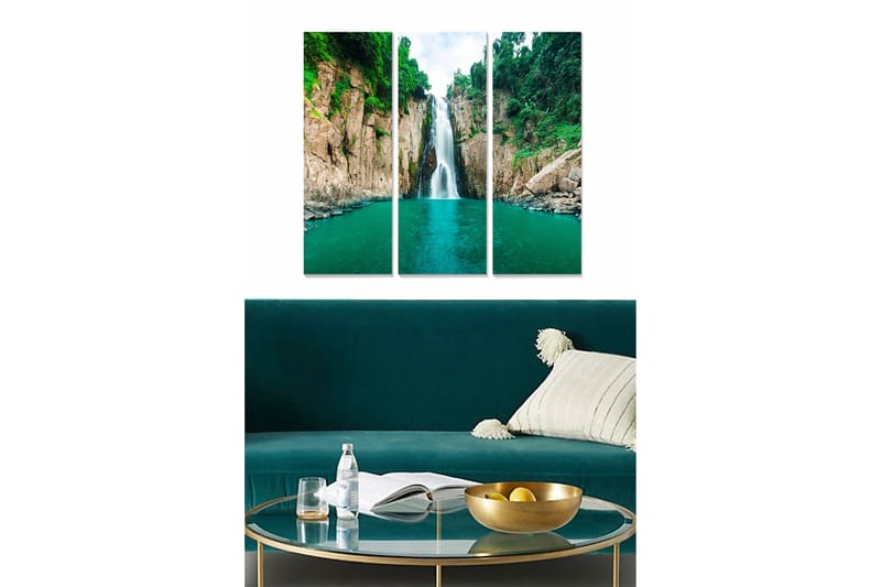 Fototapet Scenic 3 stk Flerfarvet, 22x05 cm