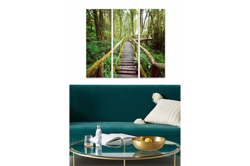 Fototapet Scenic 3 stk Flerfarvet, 22x05 cm