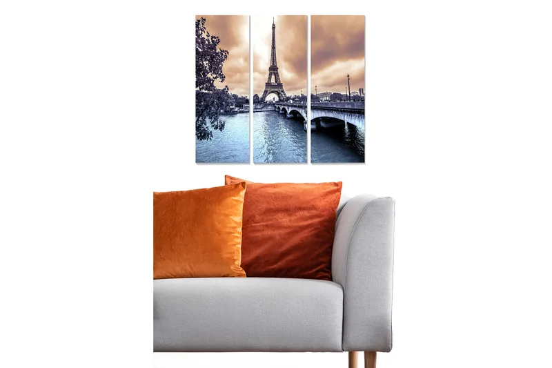 Fototapet Scenic 3 stk Flerfarvet, 22x05 cm