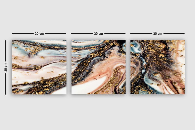 Fototapet VP Spanien 3 stk Flerfarvet - 33x03 cm - Boligtilbehør - Billeder & kunst - Billeder på lærred