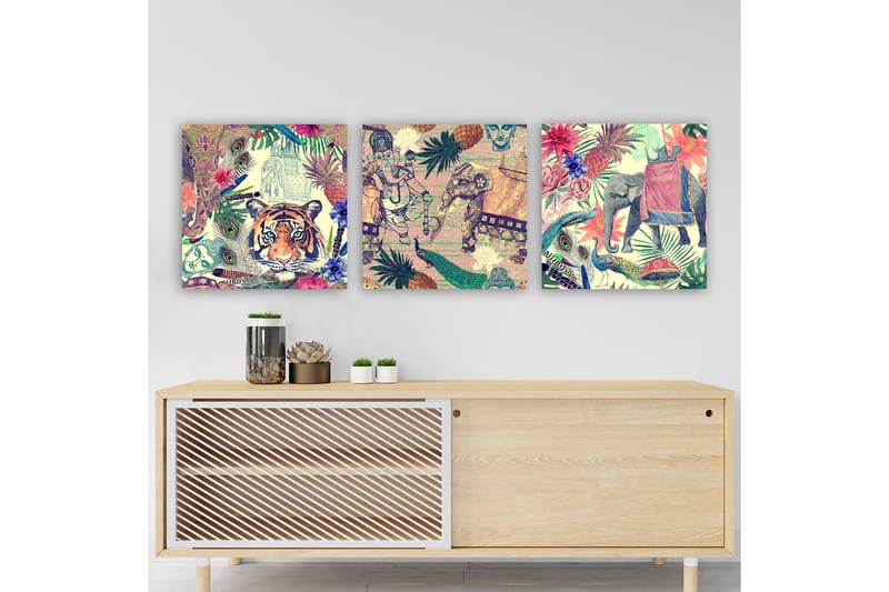 Fototapet VP Spanien 3 stk Flerfarvet - 33x03 cm - Boligtilbehør - Billeder & kunst - Billeder på lærred