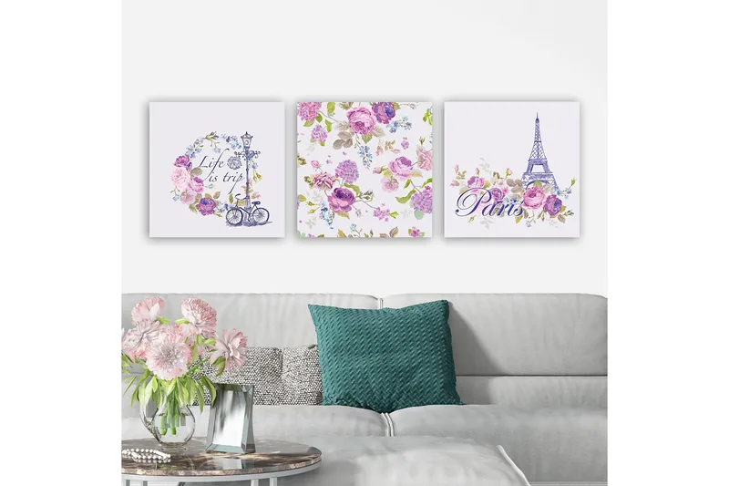 Fototapet VP Spanien 3 stk Flerfarvet - 33x03 cm - Boligtilbehør - Billeder & kunst - Billeder på lærred