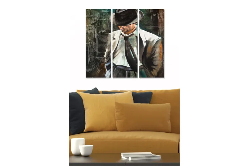 Fototapet People 3 stk Flerfarvet, 22x05 cm