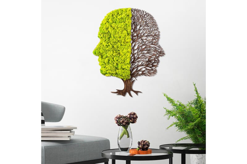 Green And Dry Canvasbillede - Grøn/Brun - Boligtilbehør - Billeder & kunst - Billeder på lærred