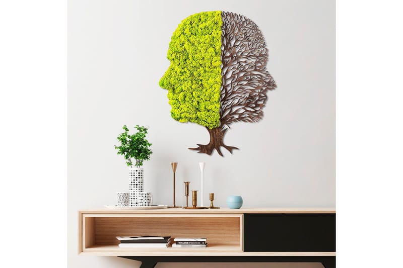 Green And Dry Canvasbillede - Grøn/Brun - Boligtilbehør - Billeder & kunst - Billeder på lærred