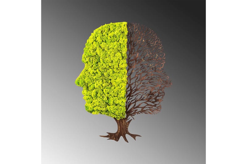 Green And Dry Canvasbillede - Grøn/Brun - Boligtilbehør - Billeder & kunst - Billeder på lærred