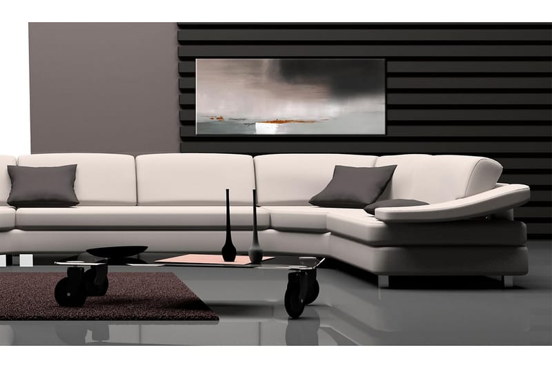 Kanvasbillede Duskiness fyldt med udtryk 100x40 cm - Artgeist sp. z o. o. - Boligtilbehør - Billeder & kunst - Billeder på lærred