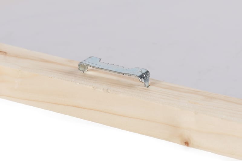 Lærred 70x100 cm - Abstrakt bysilhuet med farverige elementer og refleksioner - Blå / Lilla / Orange - Boligtilbehør - Billeder & kunst - Billeder på lærred