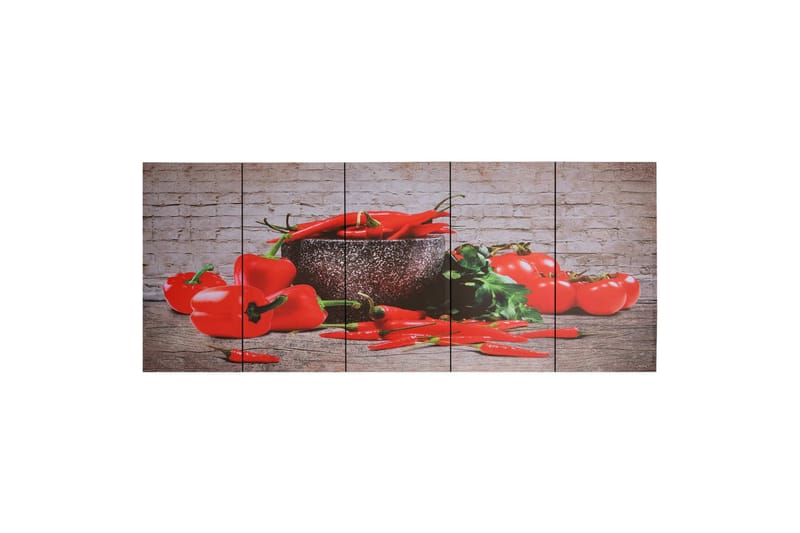 Lærredsprint Paprika 150X60 cm Flerfarvet - Billeder på lærred
