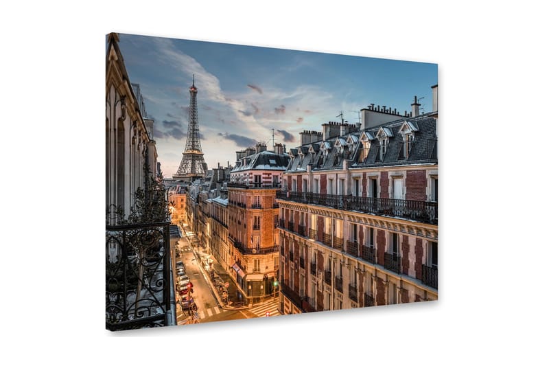 Paris Billede 75x100 cm - Multifarvet - Billeder på lærred